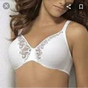 Lilyette 427 White Embroidered Minimizer